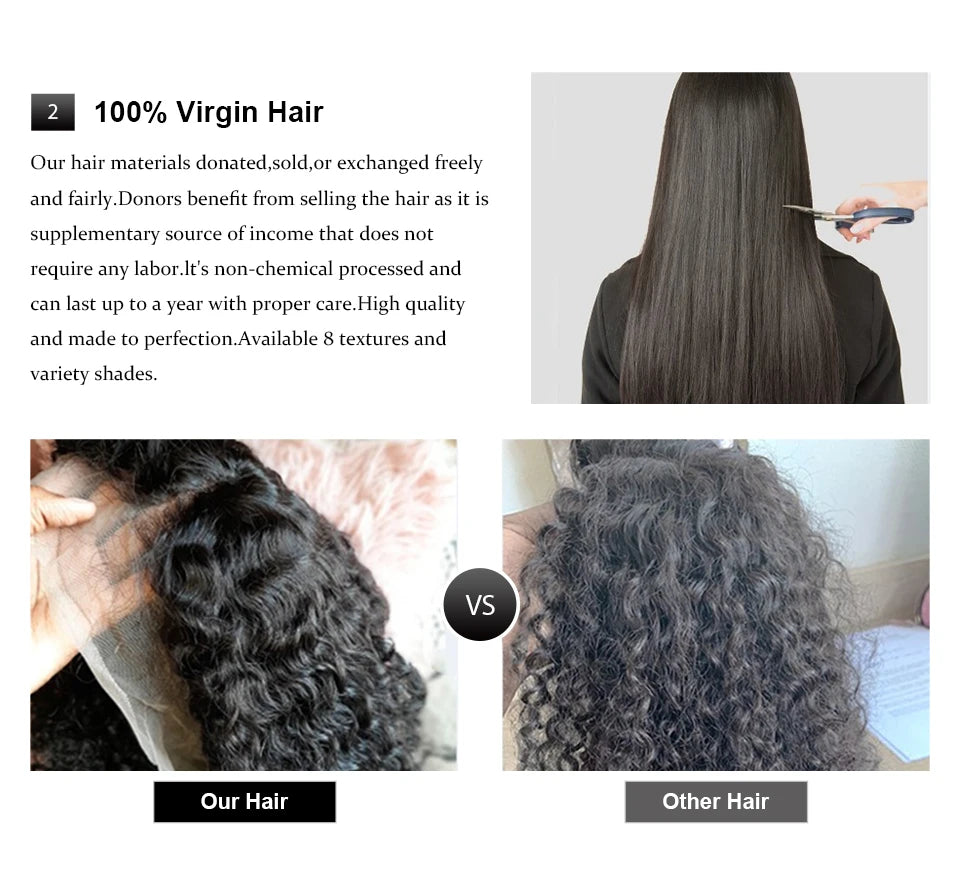 250% 18-36 Inch Invisi Strap 360 Full Lace Wig Water Deep Curly 100% Human Hair Adjustable Drawstring Hd Lace 360 Glueless Wig